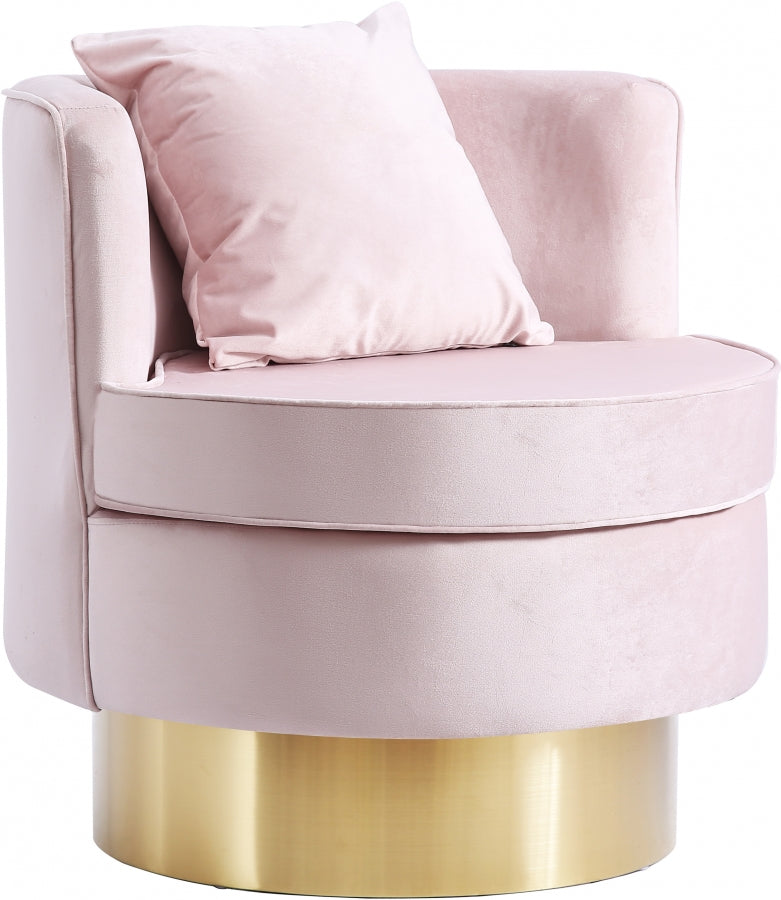 Chaise d'appoint en velours Kendra