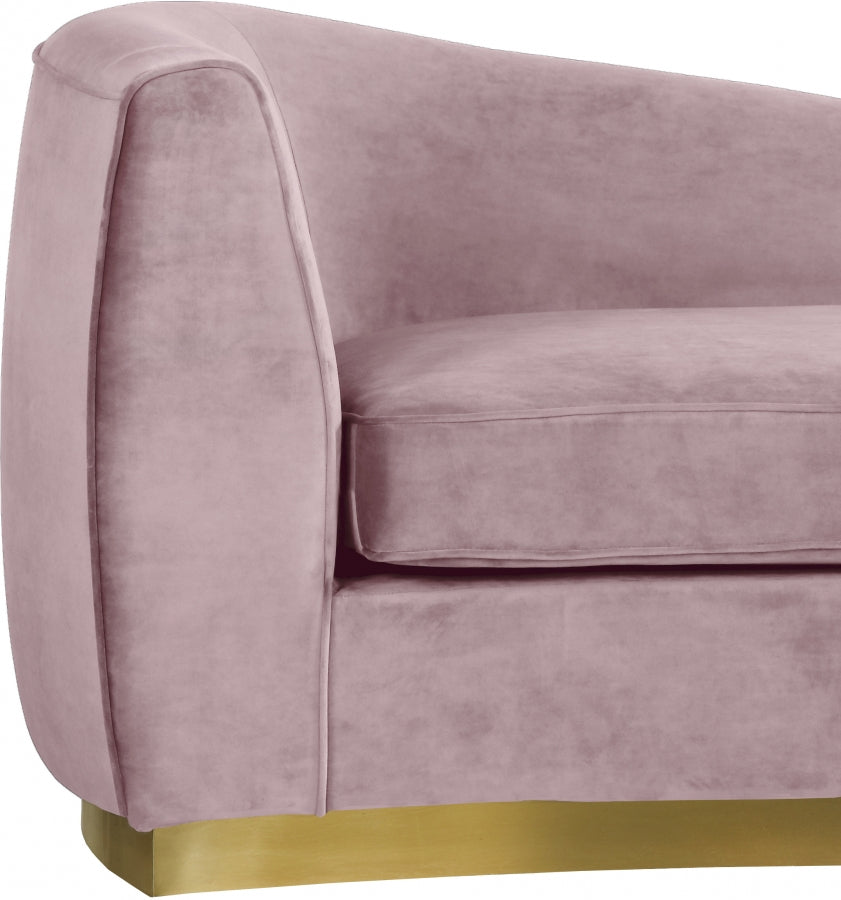 Chaise longue Julian en velours