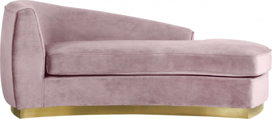 Chaise longue Julian en velours
