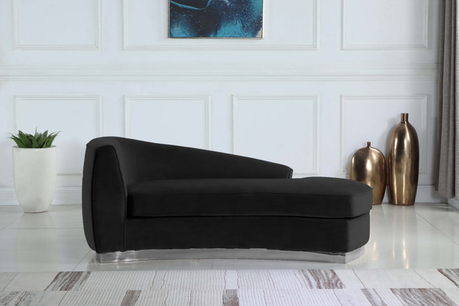 Chaise longue en velours Julian