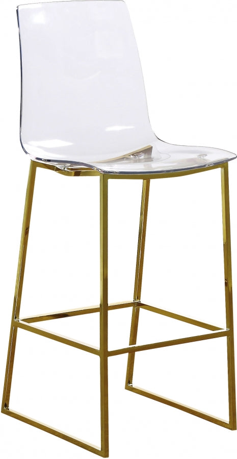 Tabouret de comptoir doré Lumen