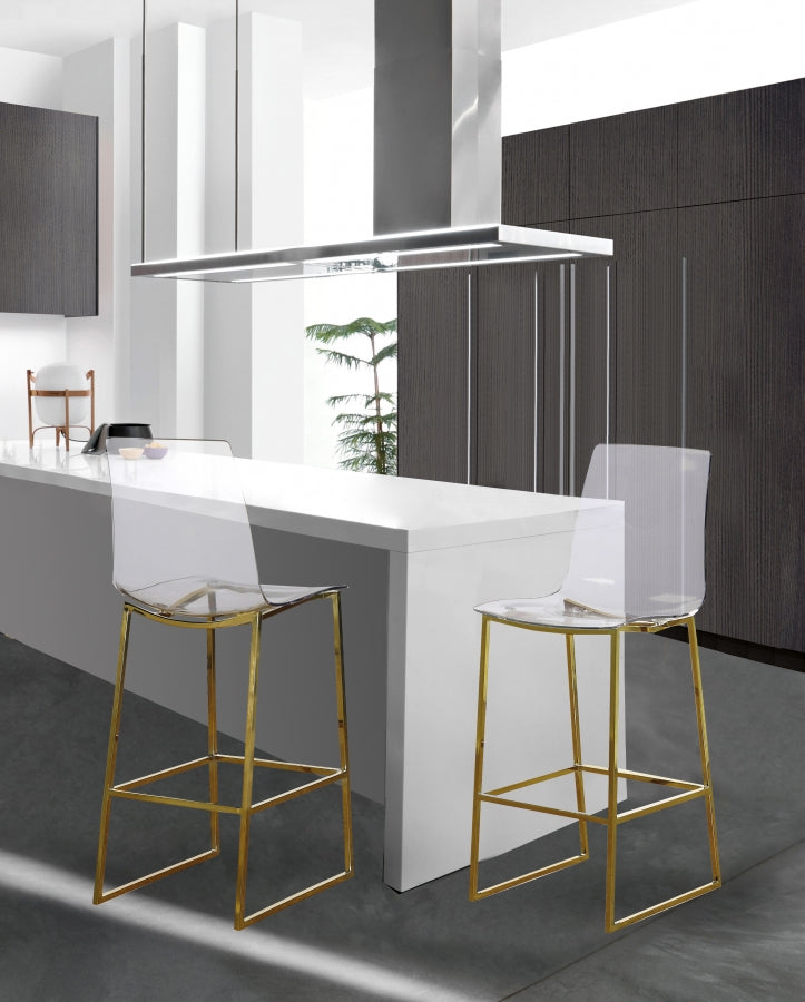 Tabouret de comptoir doré Lumen