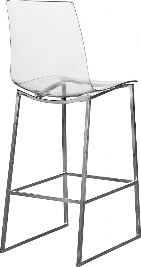 Tabouret de comptoir chromé Lumen