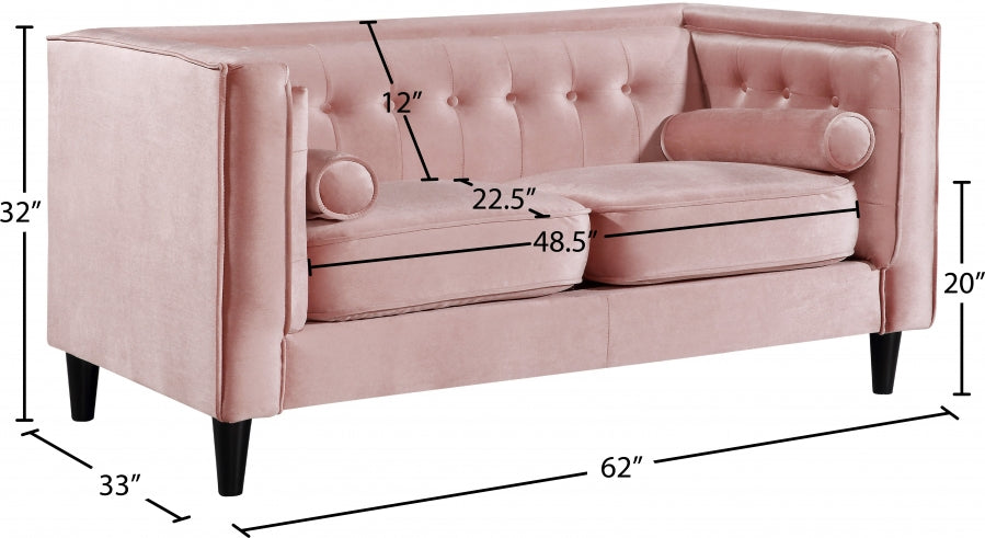Causeuse en velours Taylor 
