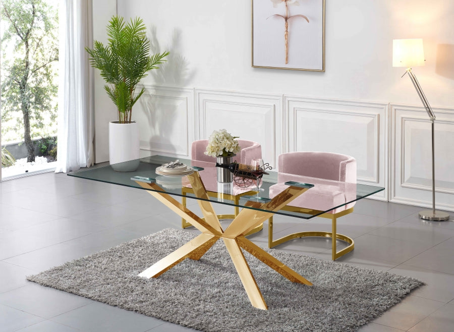 Chaise de salle à manger en velours Gianna