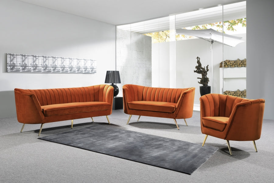 Causeuse en velours Margo 