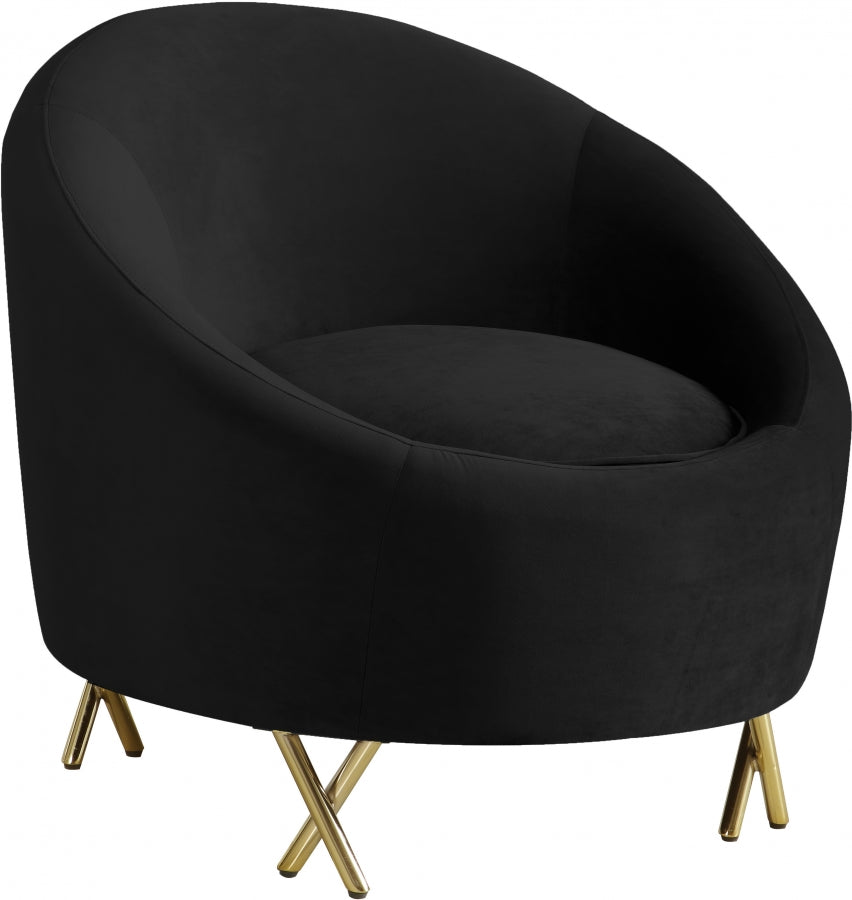 Méridienne serpentine en velours