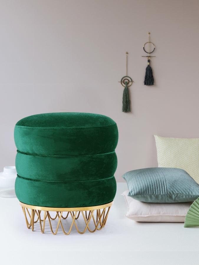 Pouf en velours Revolve | Tabouret