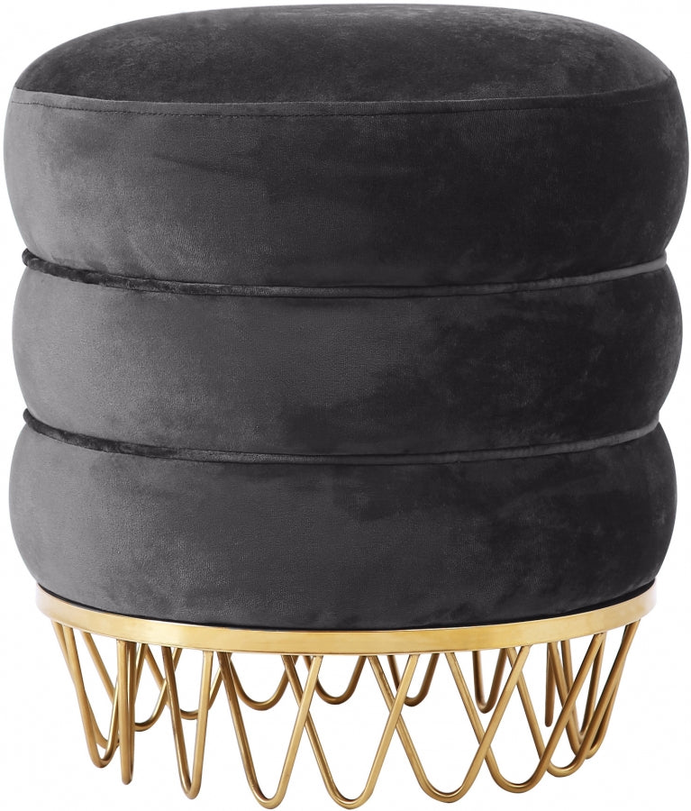 Pouf en velours Revolve | Tabouret