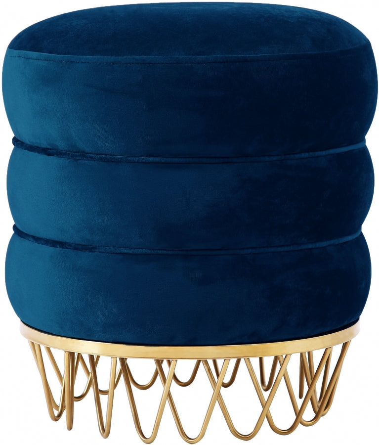 Pouf en velours Revolve | Tabouret