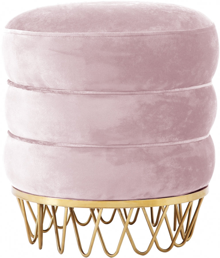 Pouf en velours Revolve | Tabouret