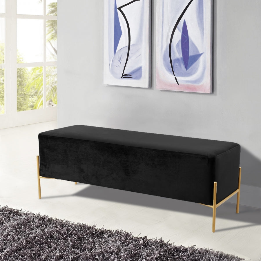 Banc en velours Isla