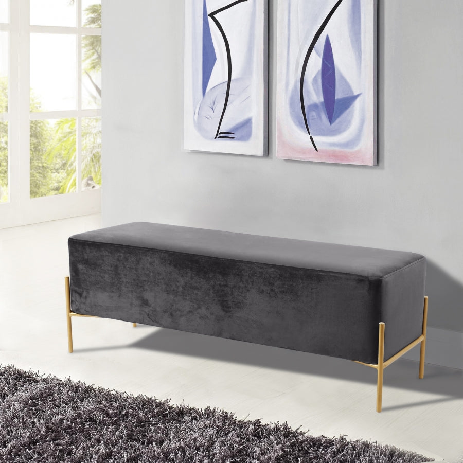 Banc en velours Isla