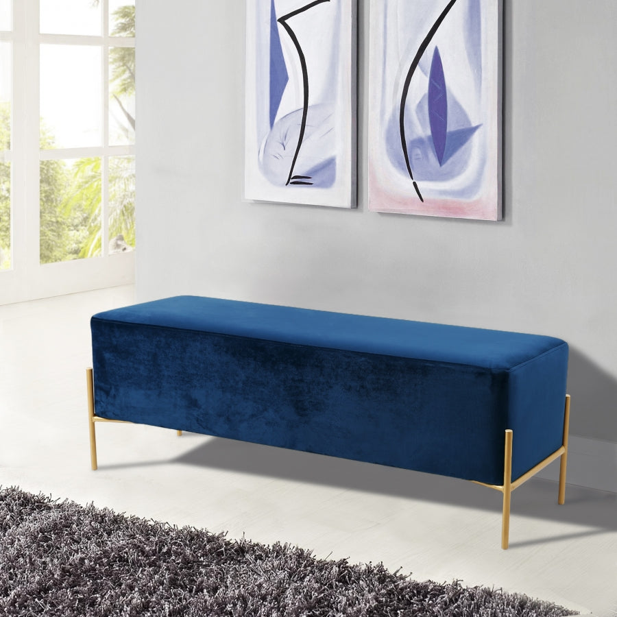 Banc en velours Isla
