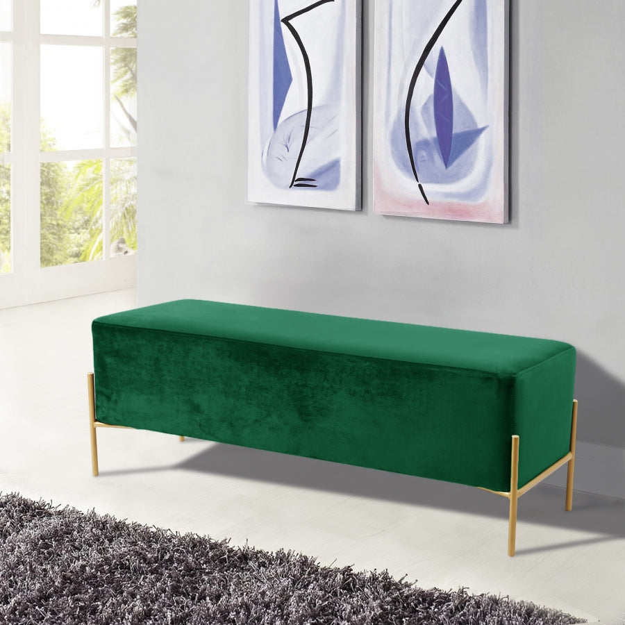 Banc en velours Isla
