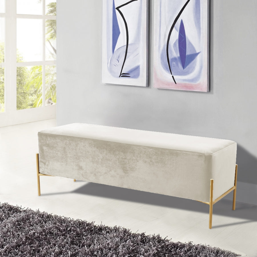 Banc en velours Isla