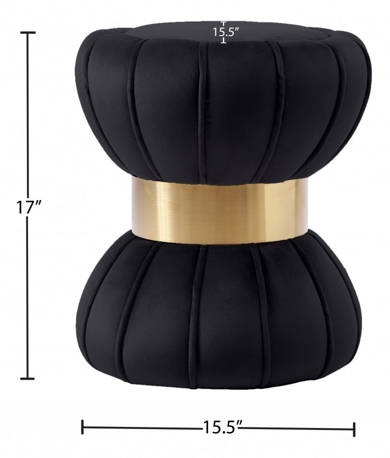 Pouf en velours Vino | Tabouret
