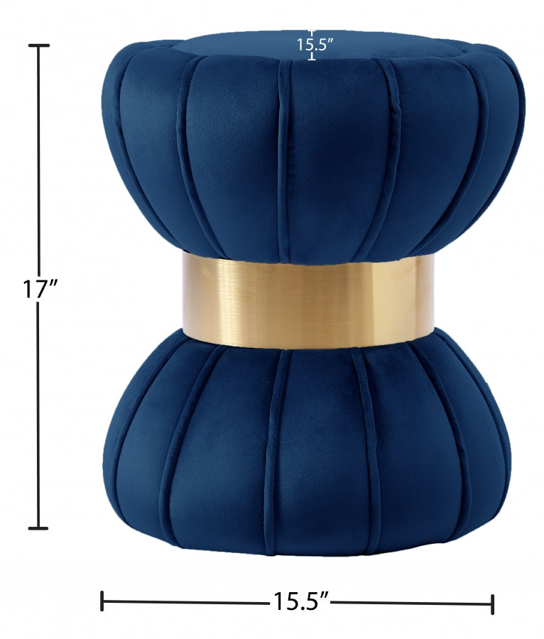 Pouf en velours Vino | Tabouret