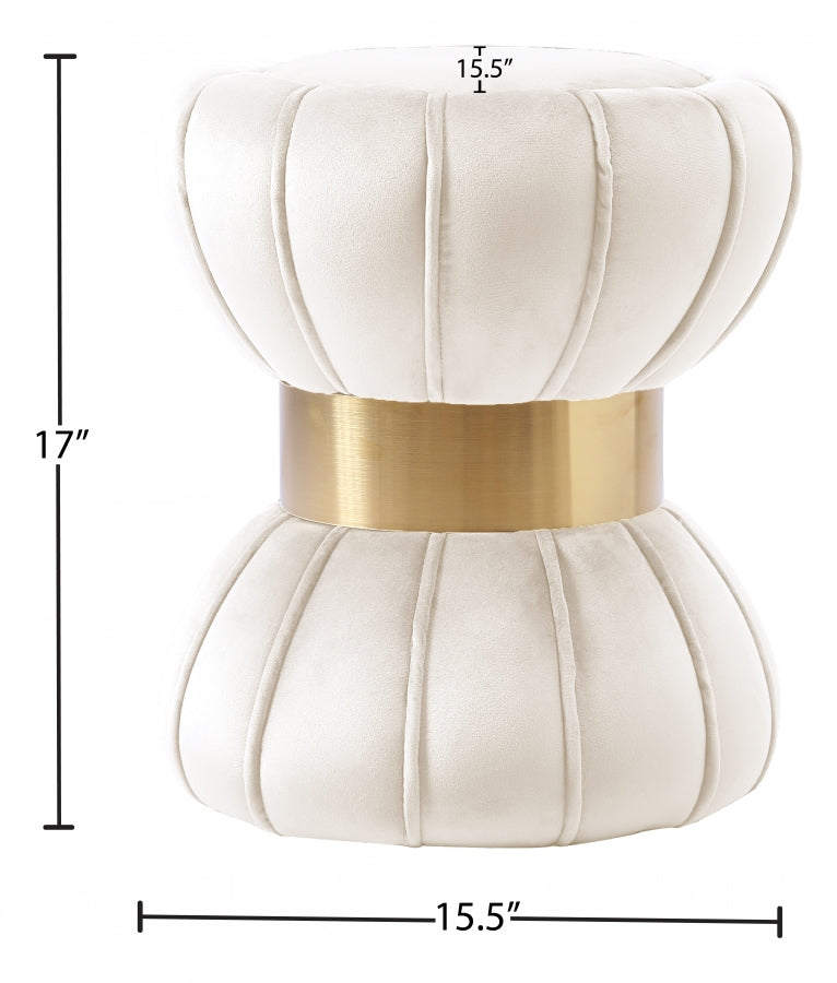 Pouf en velours Vino | Tabouret