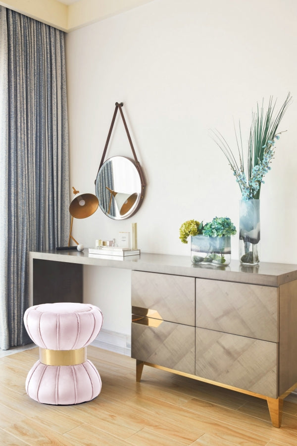 Pouf en velours Vino | Tabouret