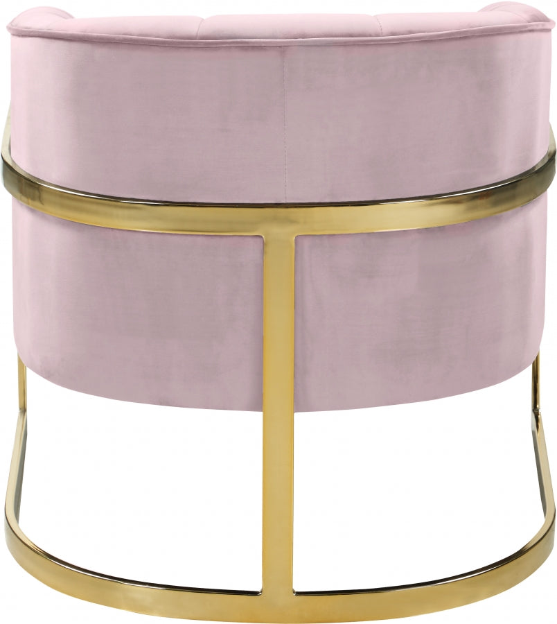 Chaise d'appoint en velours Carter