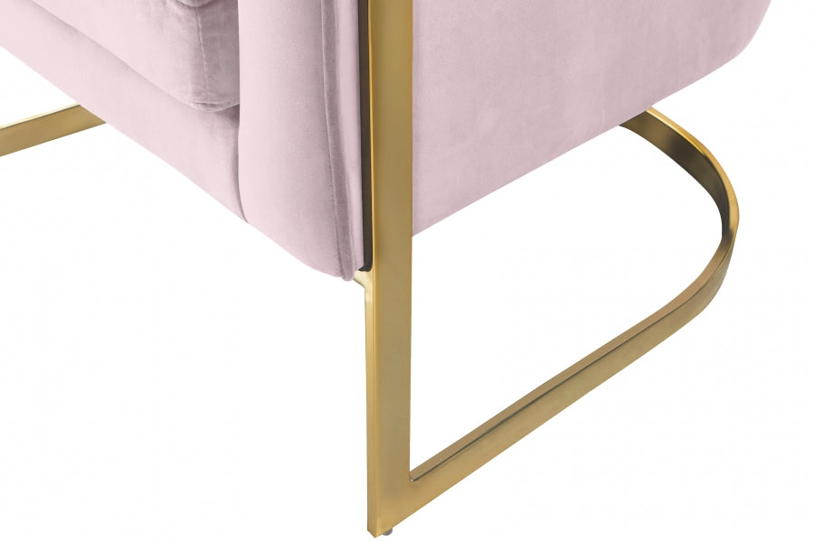 Chaise d'appoint en velours Carter