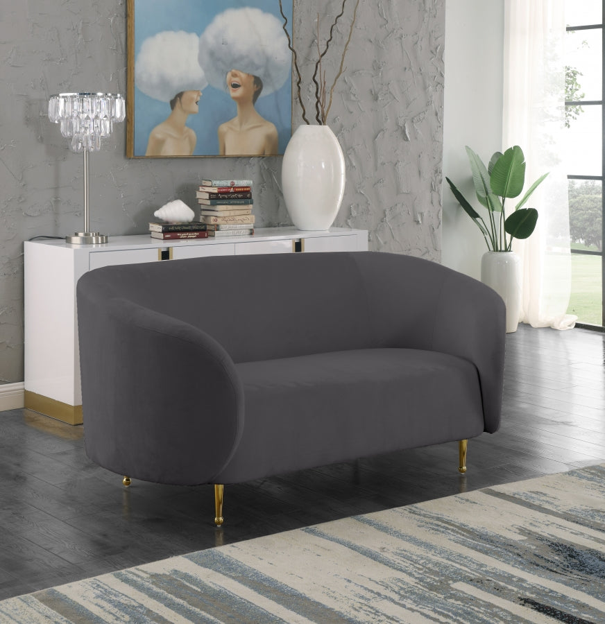 Causeuse en velours Lavilla 
