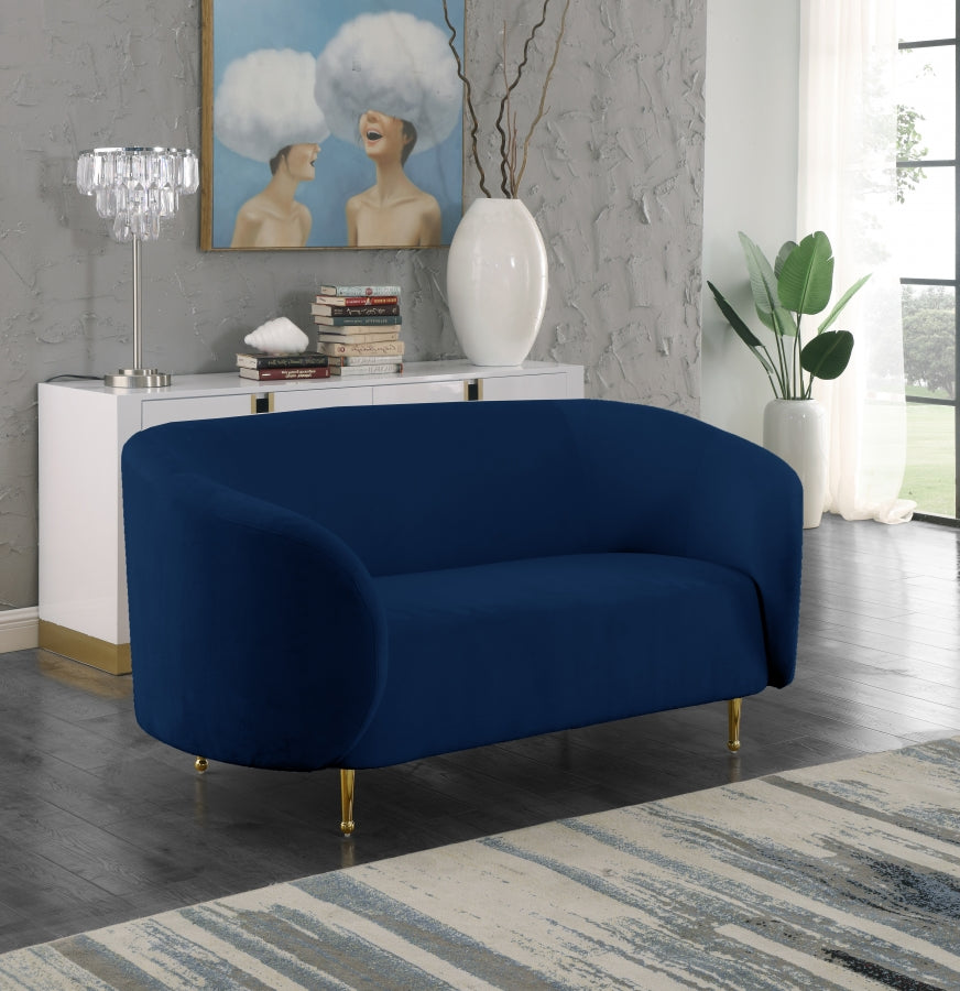 Causeuse en velours Lavilla 