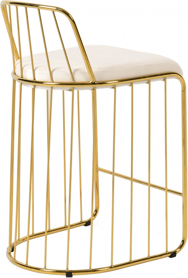 Tabouret de comptoir en velours Gio