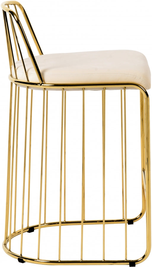 Tabouret de comptoir en velours Gio
