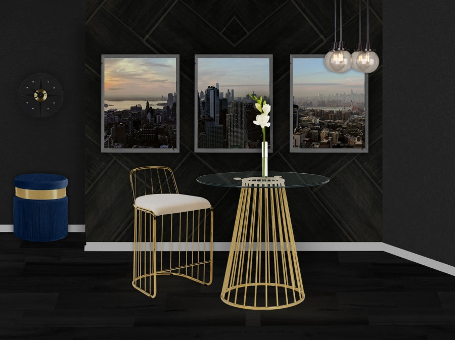 Tabouret de comptoir en velours Gio