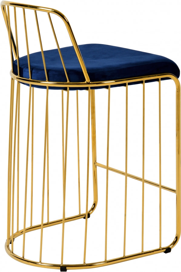 Tabouret de comptoir en velours Gio