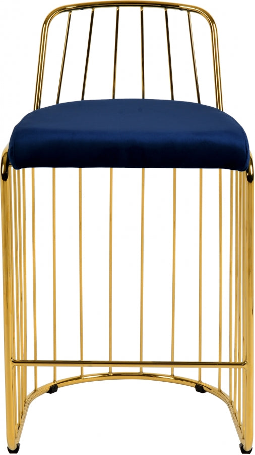 Tabouret de comptoir en velours Gio