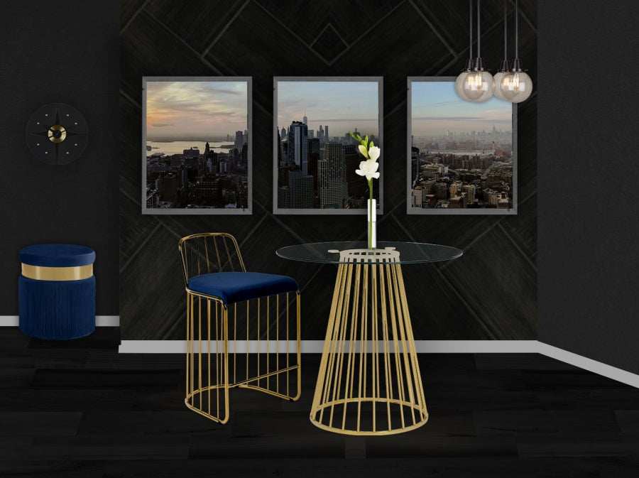 Tabouret de comptoir en velours Gio