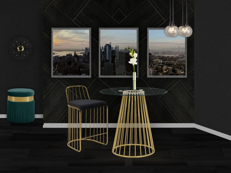 Tabouret de comptoir en velours Gio
