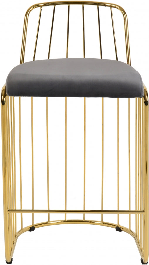Tabouret de comptoir en velours Gio