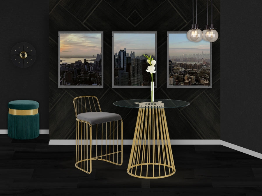 Tabouret de comptoir en velours Gio