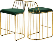 Tabouret de comptoir en velours Gio