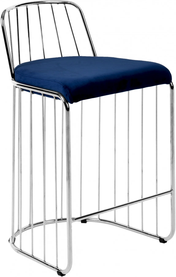 Tabouret de comptoir en velours Gio