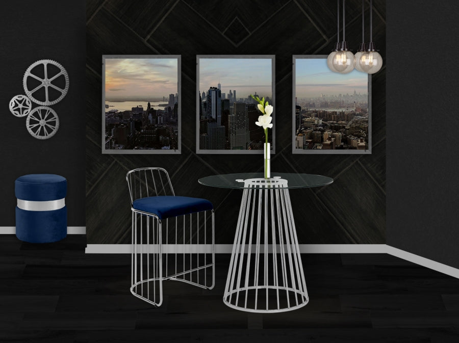 Tabouret de comptoir en velours Gio