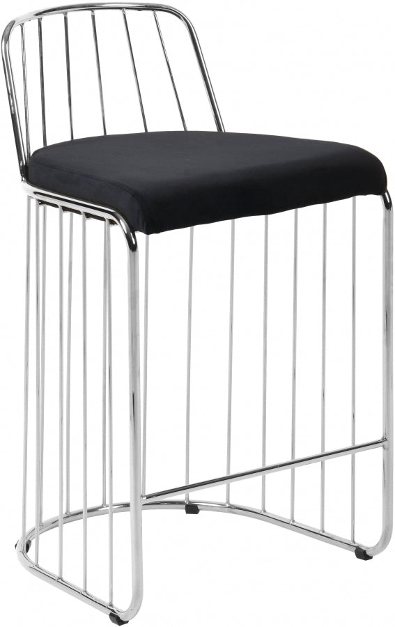 Tabouret de comptoir en velours Gio