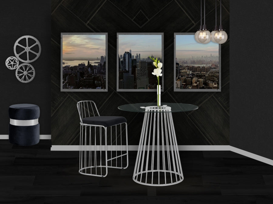 Tabouret de comptoir en velours Gio