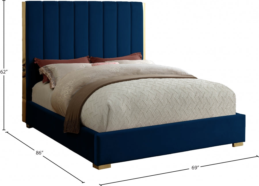 Lit en velours Becca