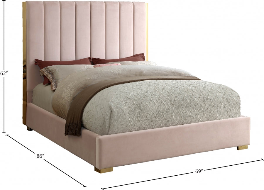 Lit en velours Becca