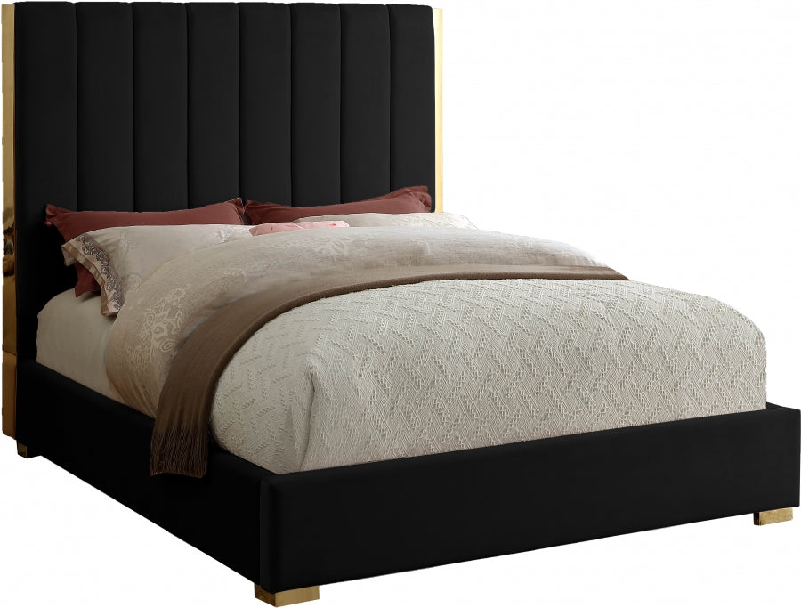 Lit en velours Becca