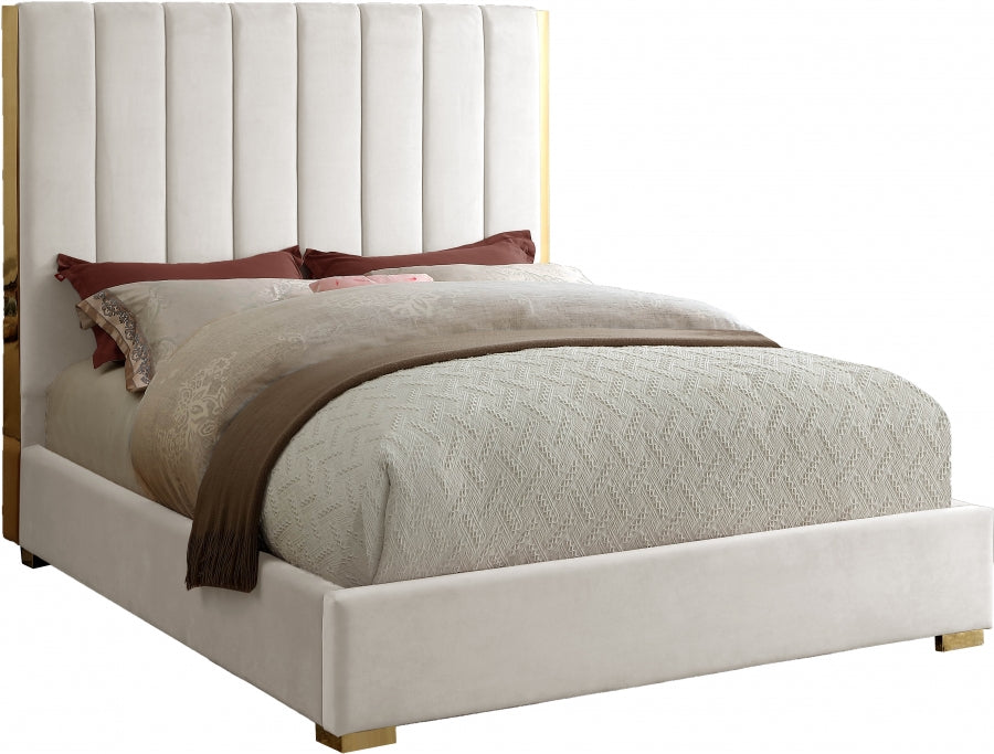 Lit en velours Becca