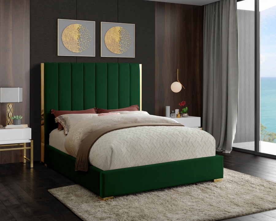 Lit en velours Becca