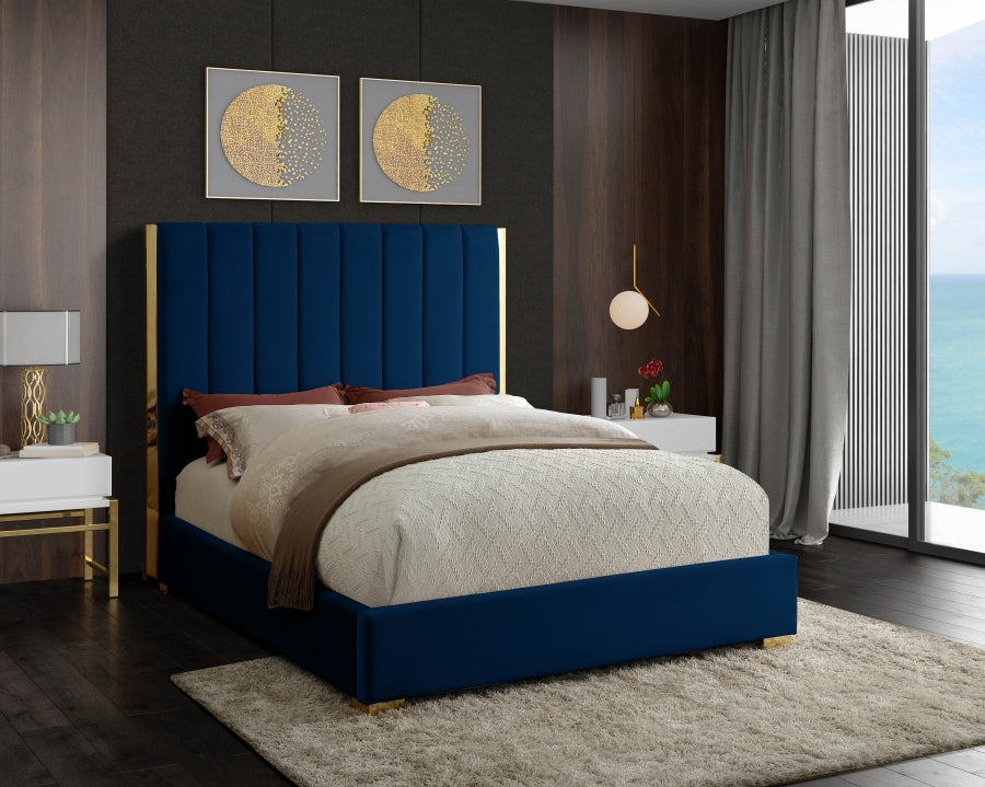 Lit en velours Becca