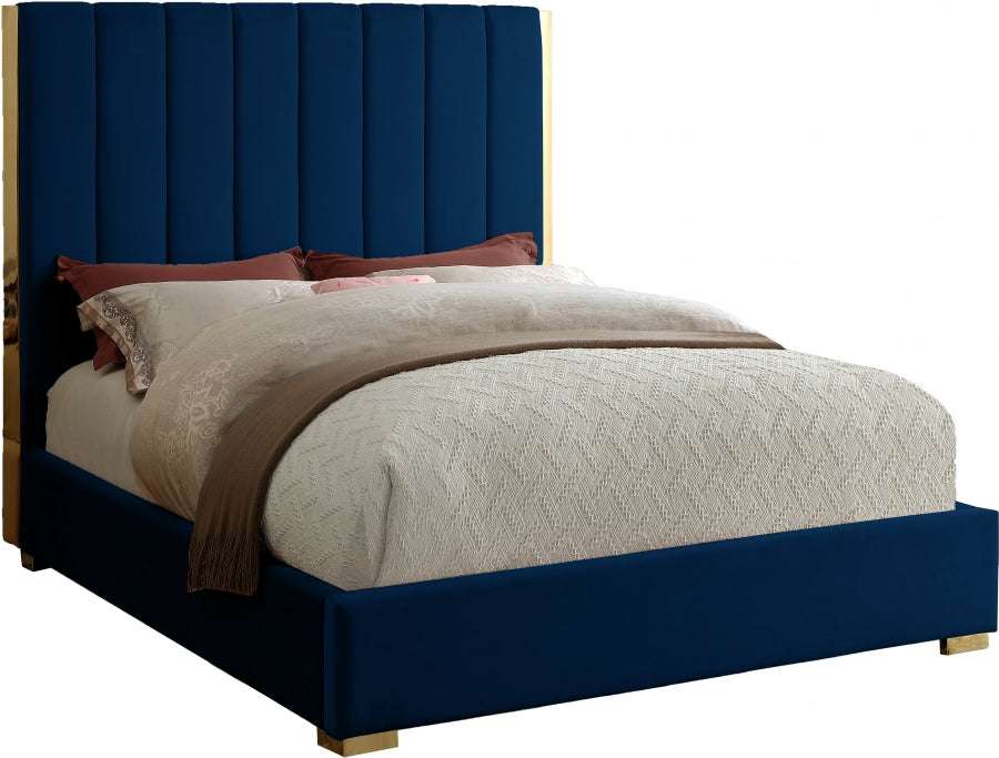 Lit en velours Becca