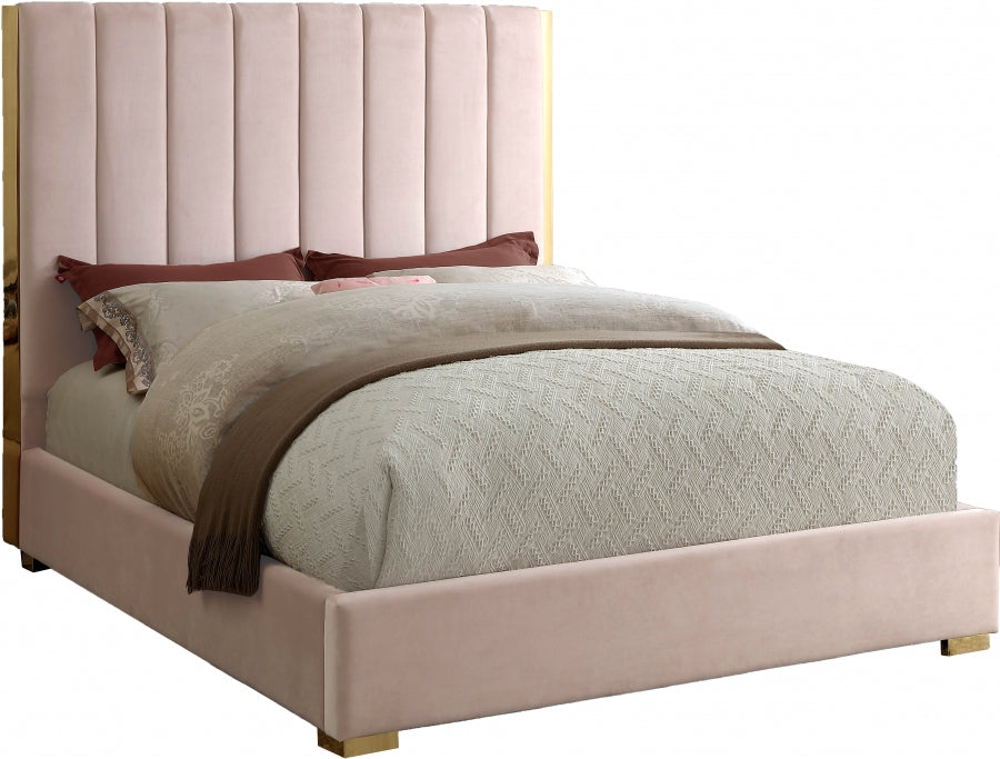 Lit en velours Becca